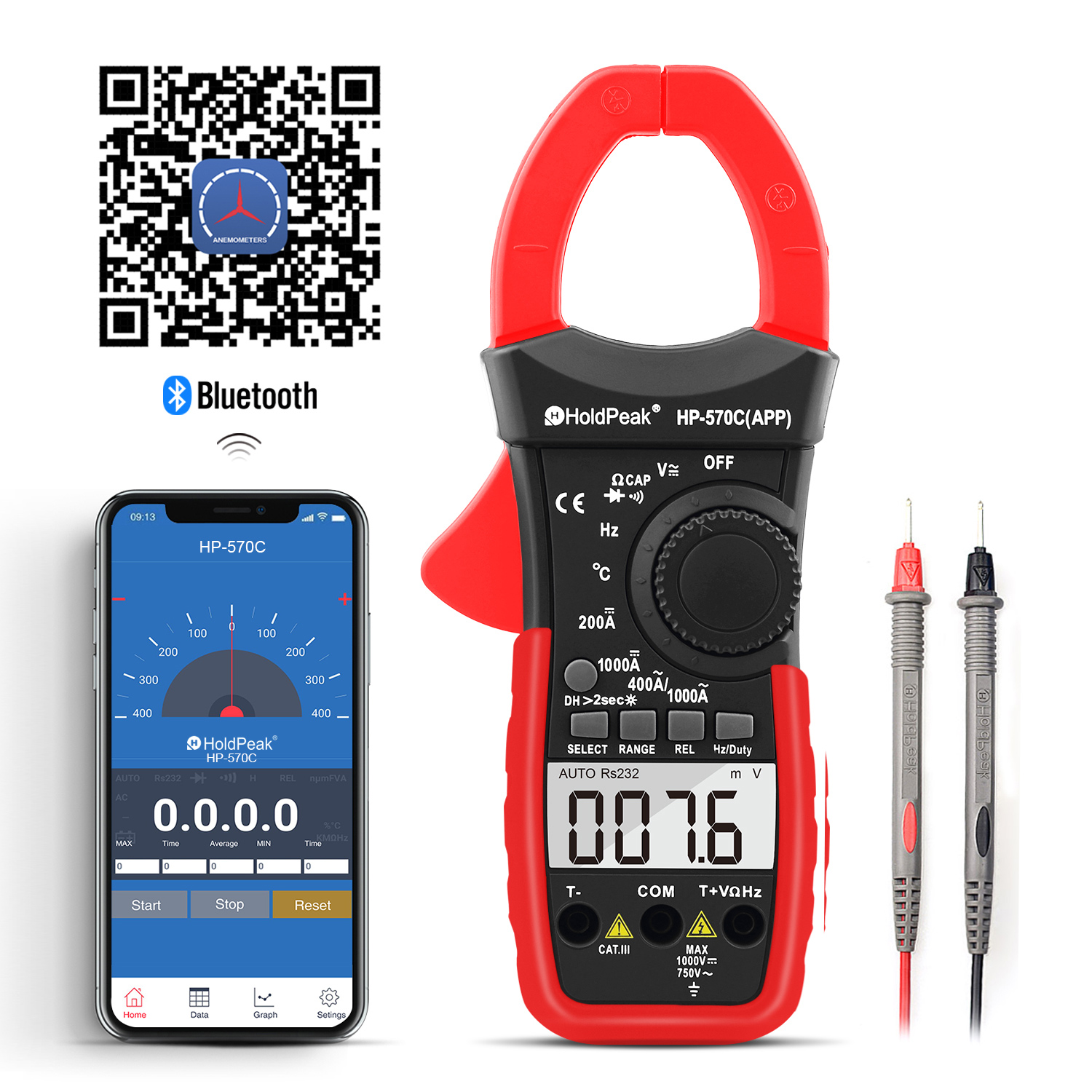 HP-38A Tester Pen,Digital LCD display AC/DC Voltage Tester (HP-38A)