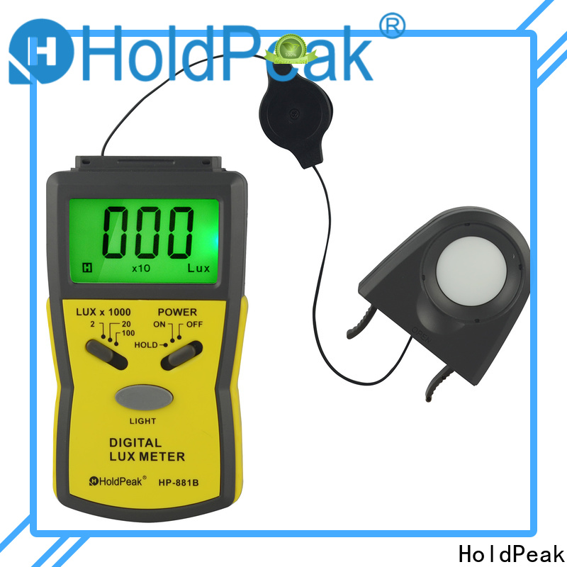 HoldPeak automatic built in light meter company for physical