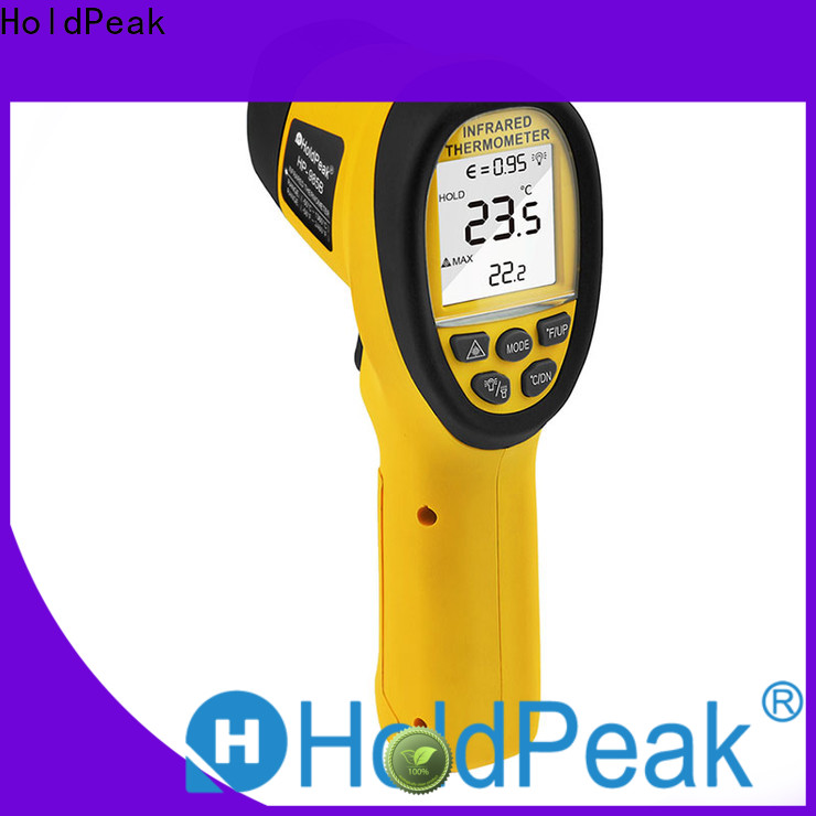 HoldPeak easy to carry laser infrared digital temperature thermometer gun for business for inspection