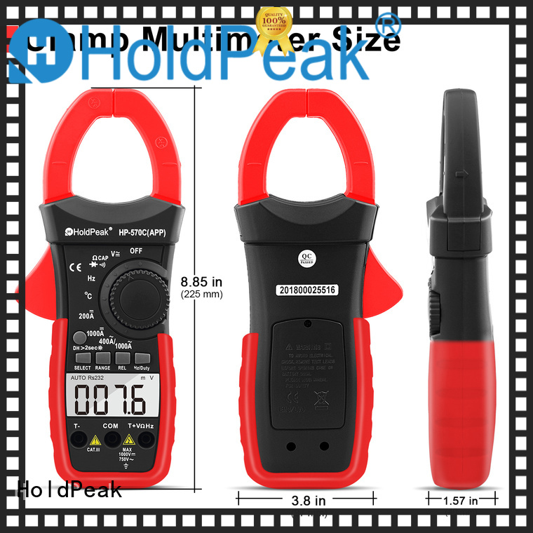 HoldPeak good looking digital clamp meter hp850a for electricity chemical industries