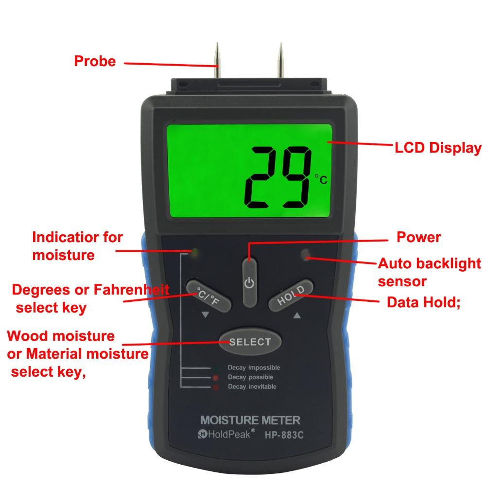 HoldPeak hp2gd buy soil moisture meter Supply for measurements-1