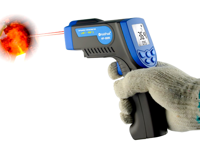 HoldPeak durable cheap infrared thermometer Supply for industrial production