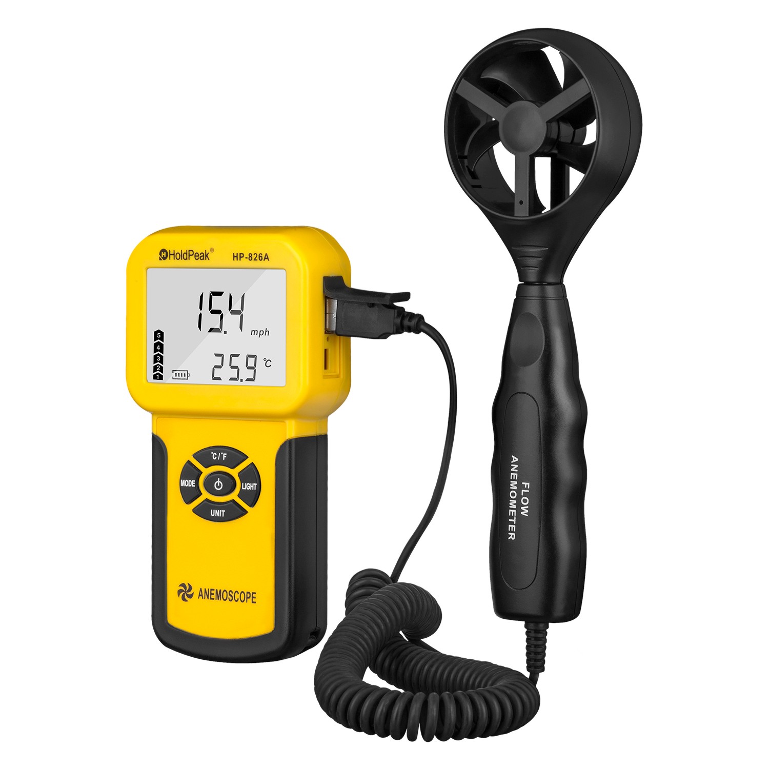 HoldPeak durable wind speed meter company for tower crane