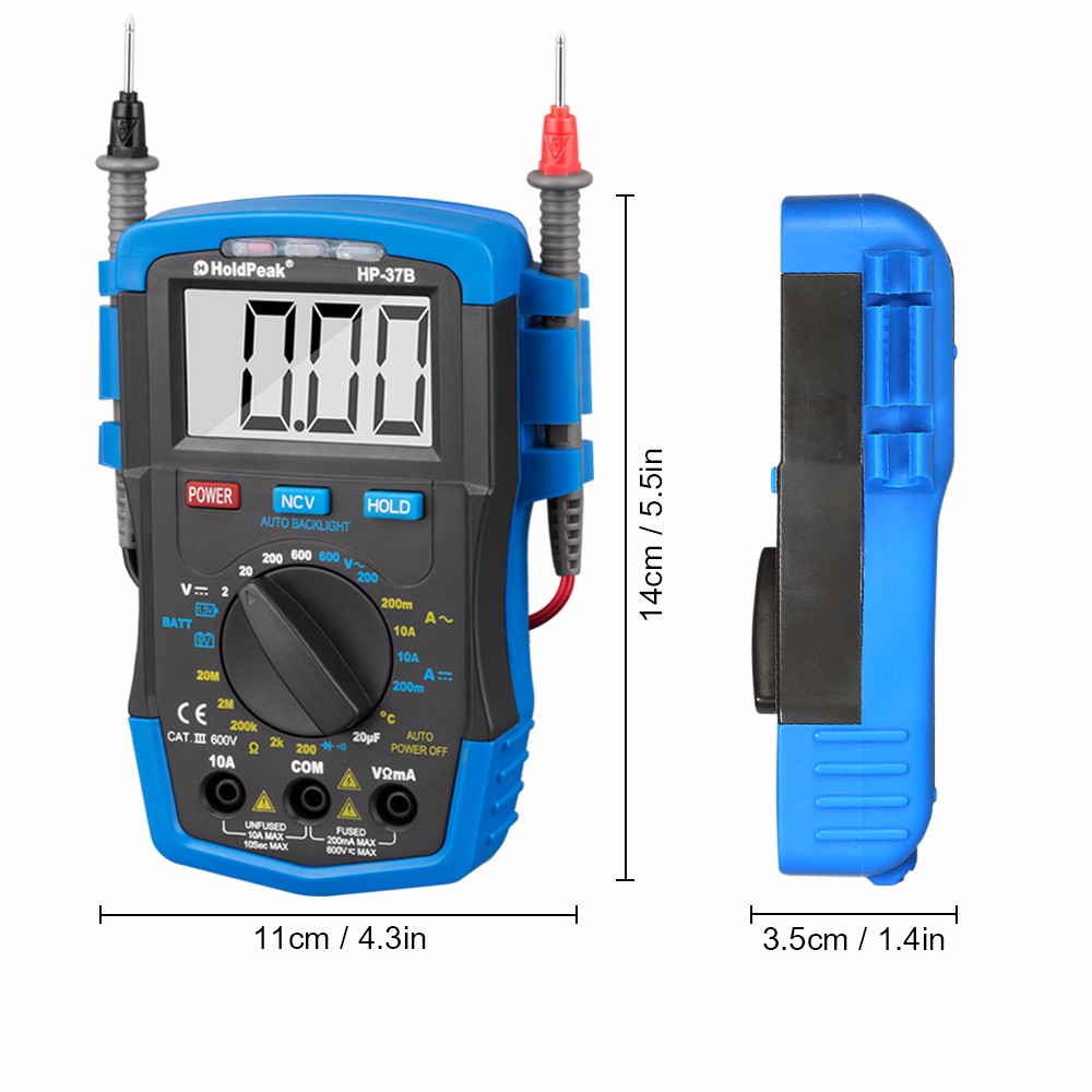 HoldPeak excellent parts of digital multimeter and its functions for business for testing