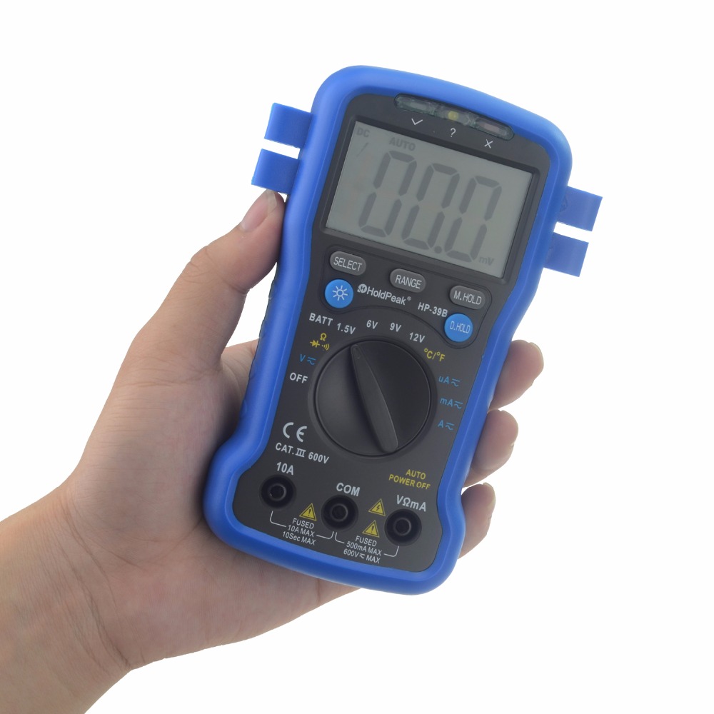 HoldPeak anti-dropping voltmeter meter for business for electronic