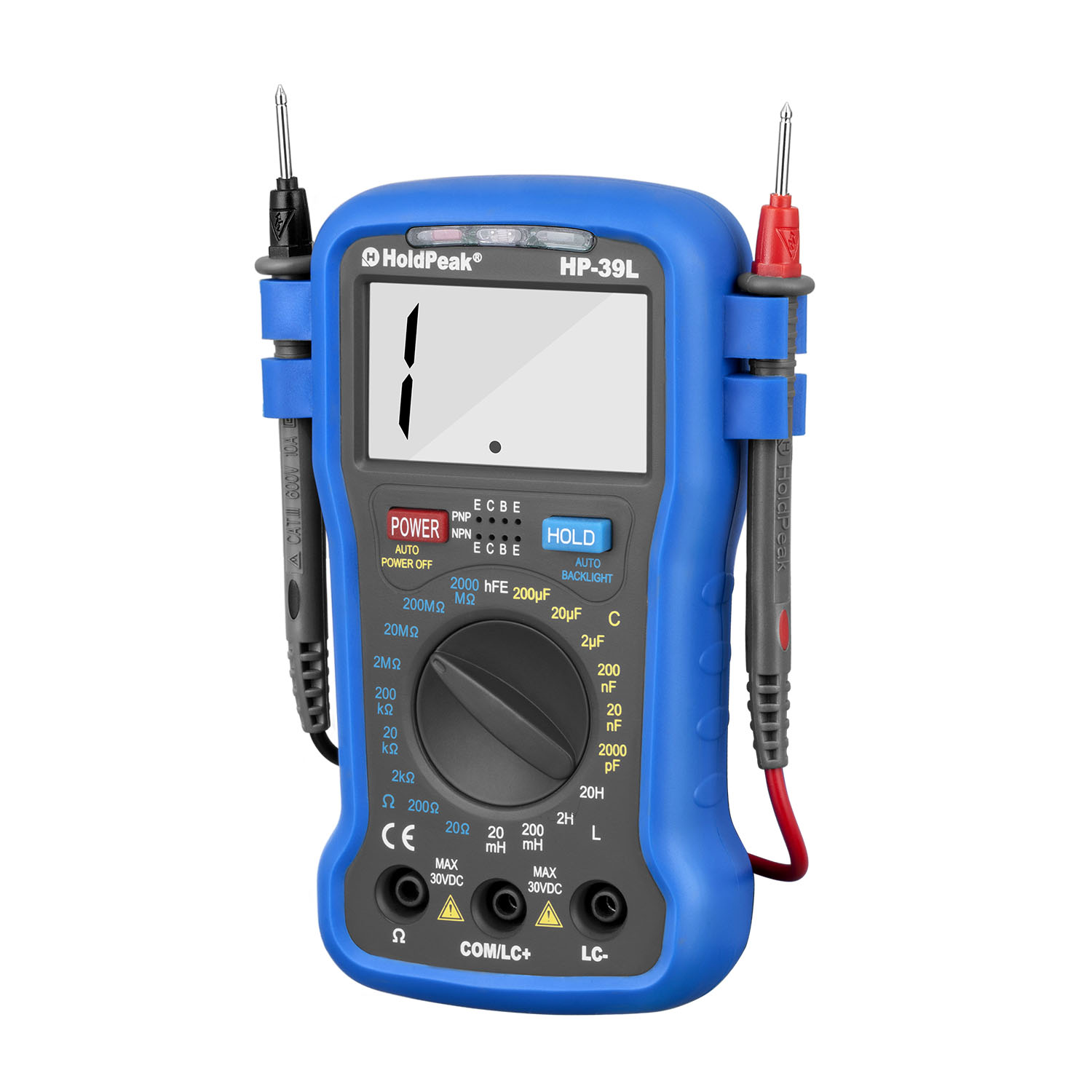 product-HoldPeak-Resistance Mmultimeter,capacitance and inductancehFE test hand held,HP-39L-img