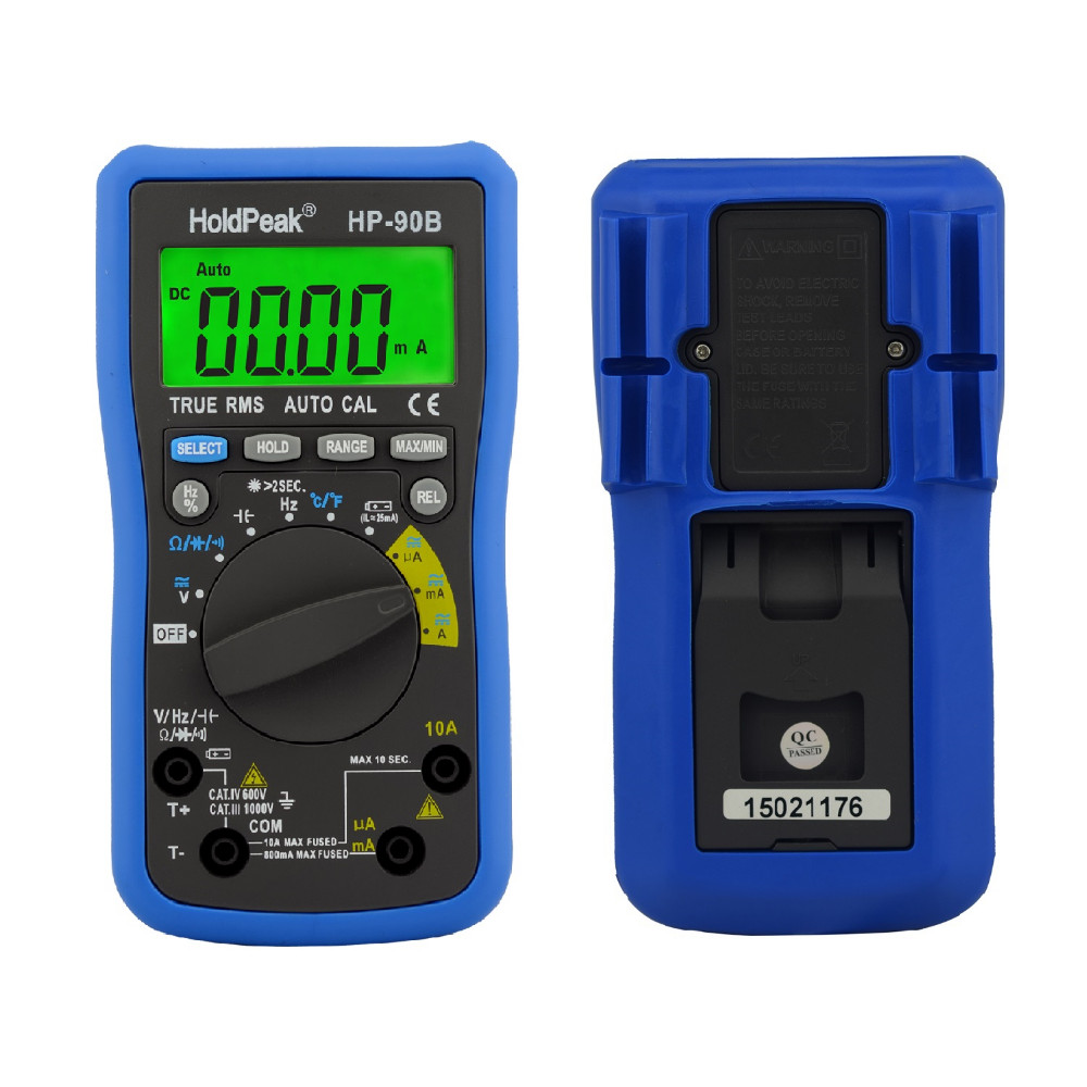product-professional multimeter tester,auto range select,True RMS, solar charge and USB chargeHP-90B