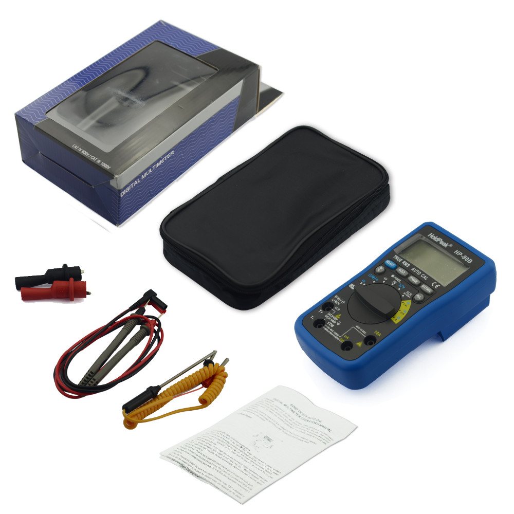 product-HoldPeak-professional multimeter tester,auto range select,True RMS, solar charge and USB cha