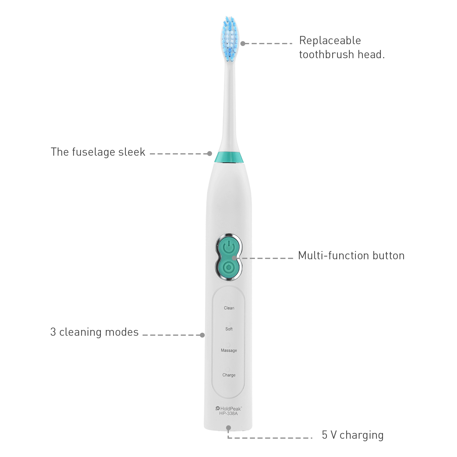 rechargeable sonic toothbrush hp338b Supply for cleaning