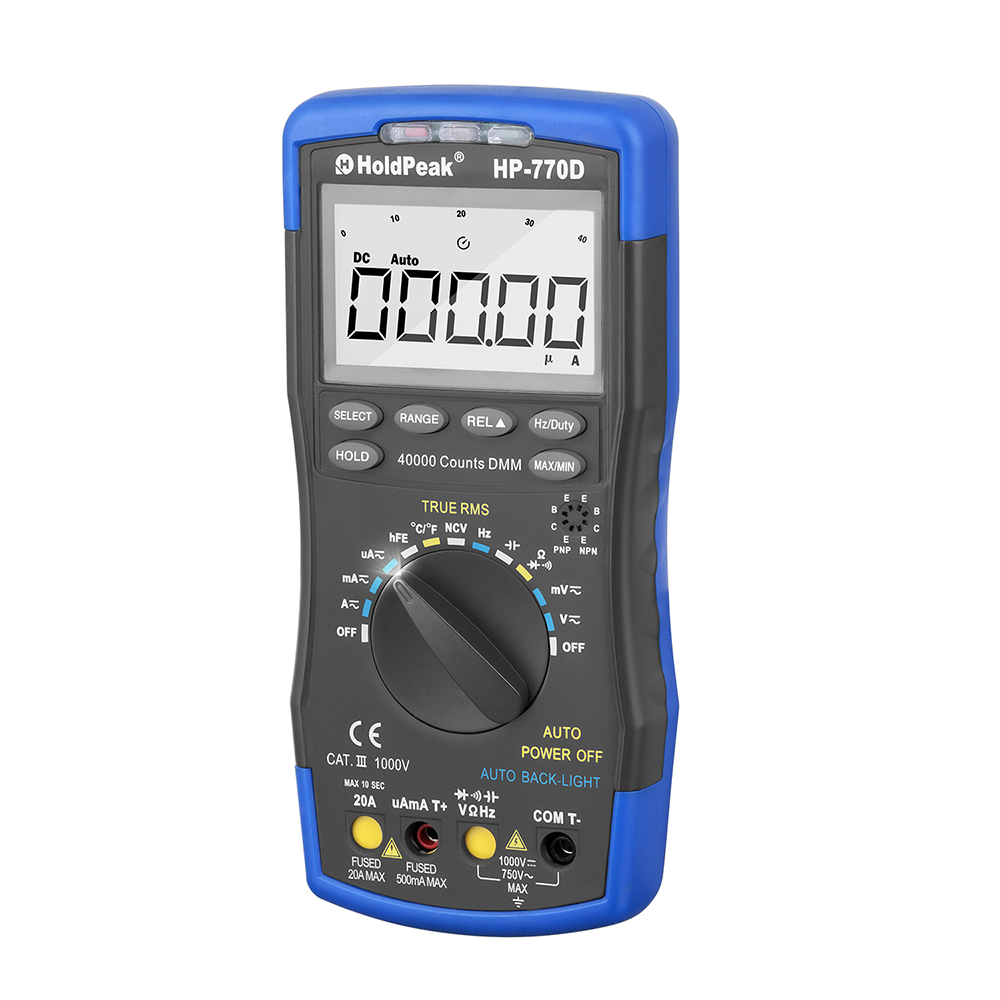 high-accuracy auto range digital multimeter, slim size, portable, stable performance,HP-770D