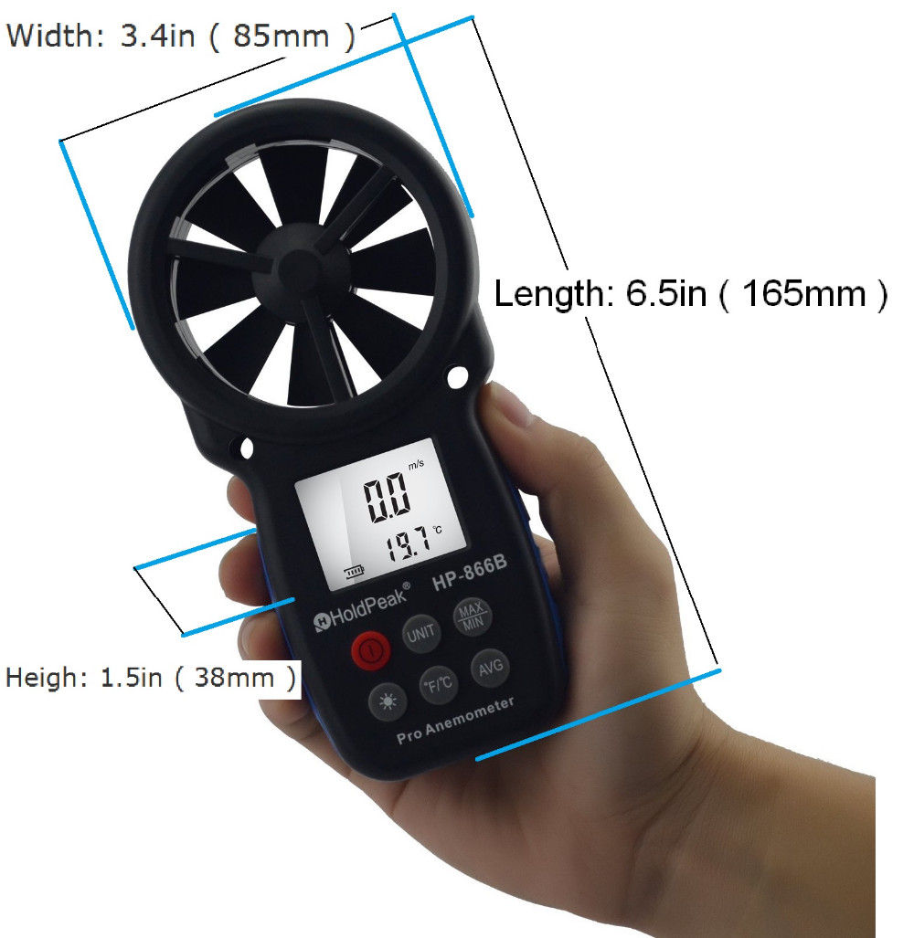 Anemometer digital wind speed meter  anemometer for tower crane  HP-866B
