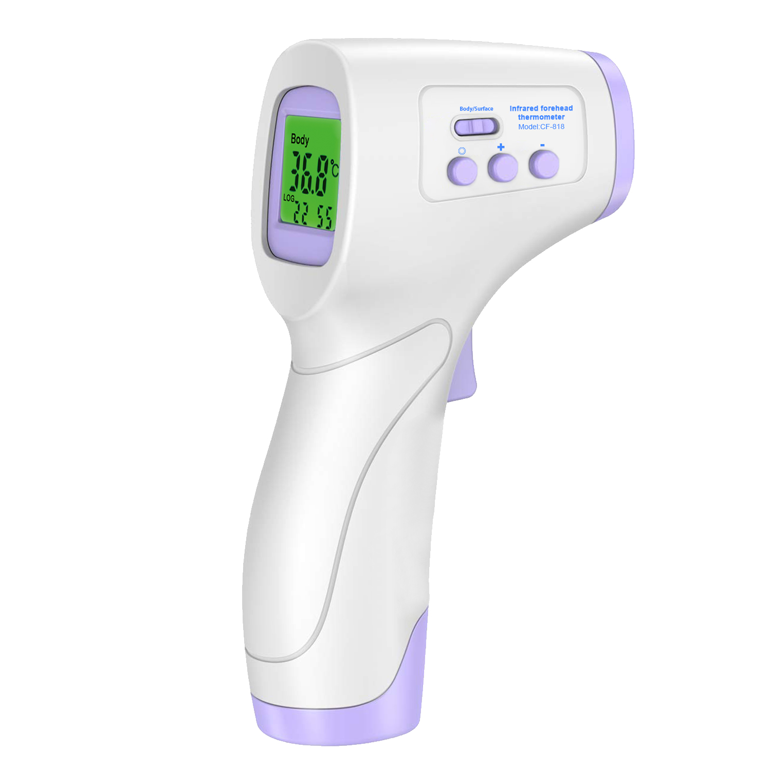 Digital Infrared Thermometer Forehead Temporal for Adults Touchless Non-Contact Portable Body Basal with LCD Display Head Human Led Instant Read for Kids Baby, Adult, Surface of Objects