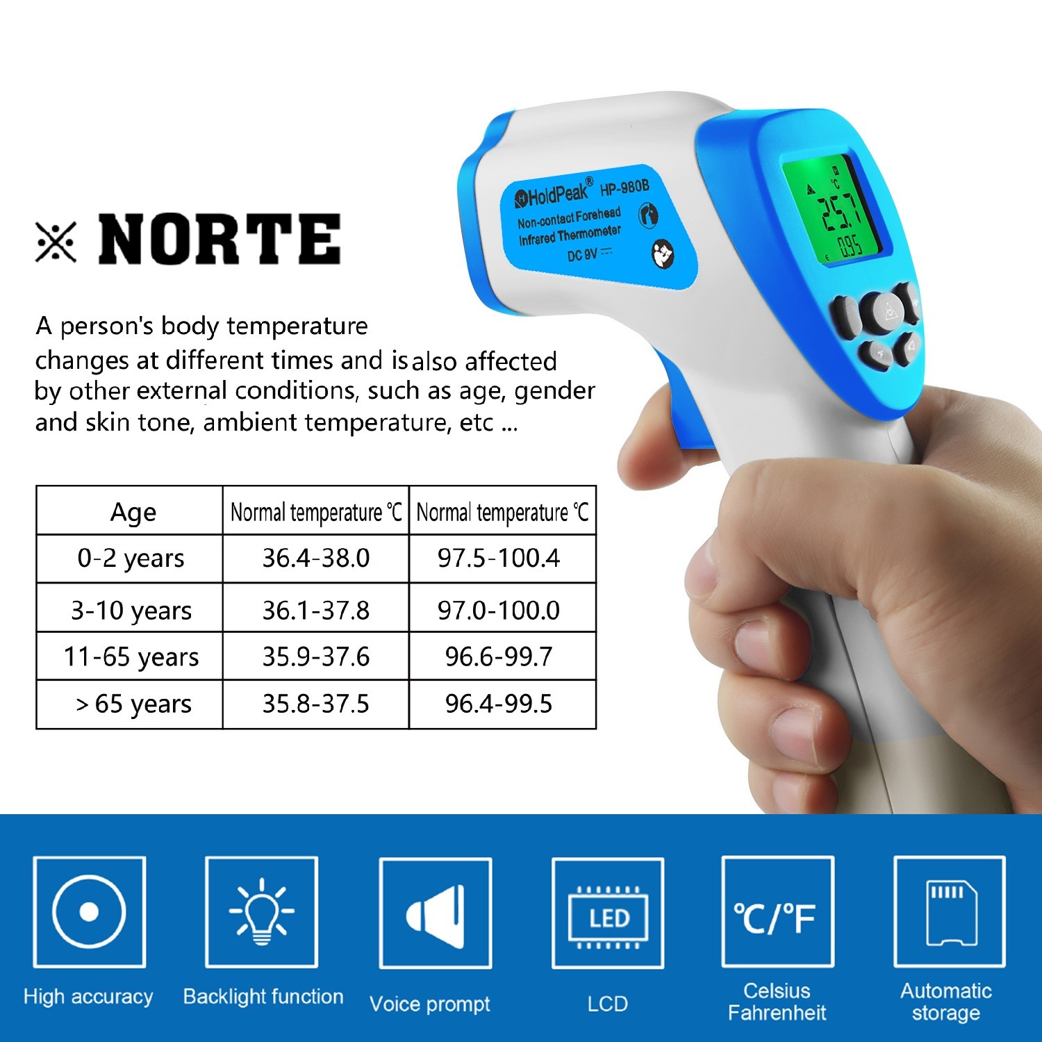easy to use adjustable emissivity infrared thermometer hp980b Suppliers for inspection