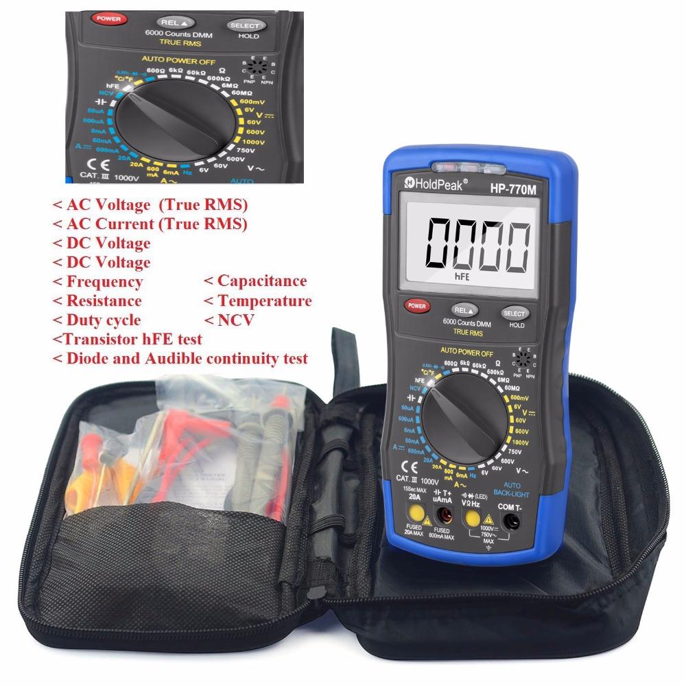 HoldPeak easy to use rms multimeter overseas market for measurements-2