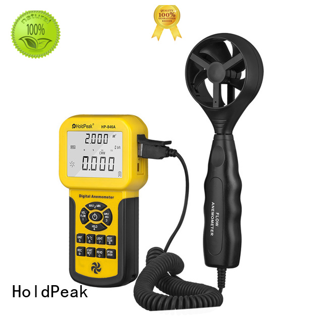 HoldPeak New anemometer flow meter for business for manufacturing