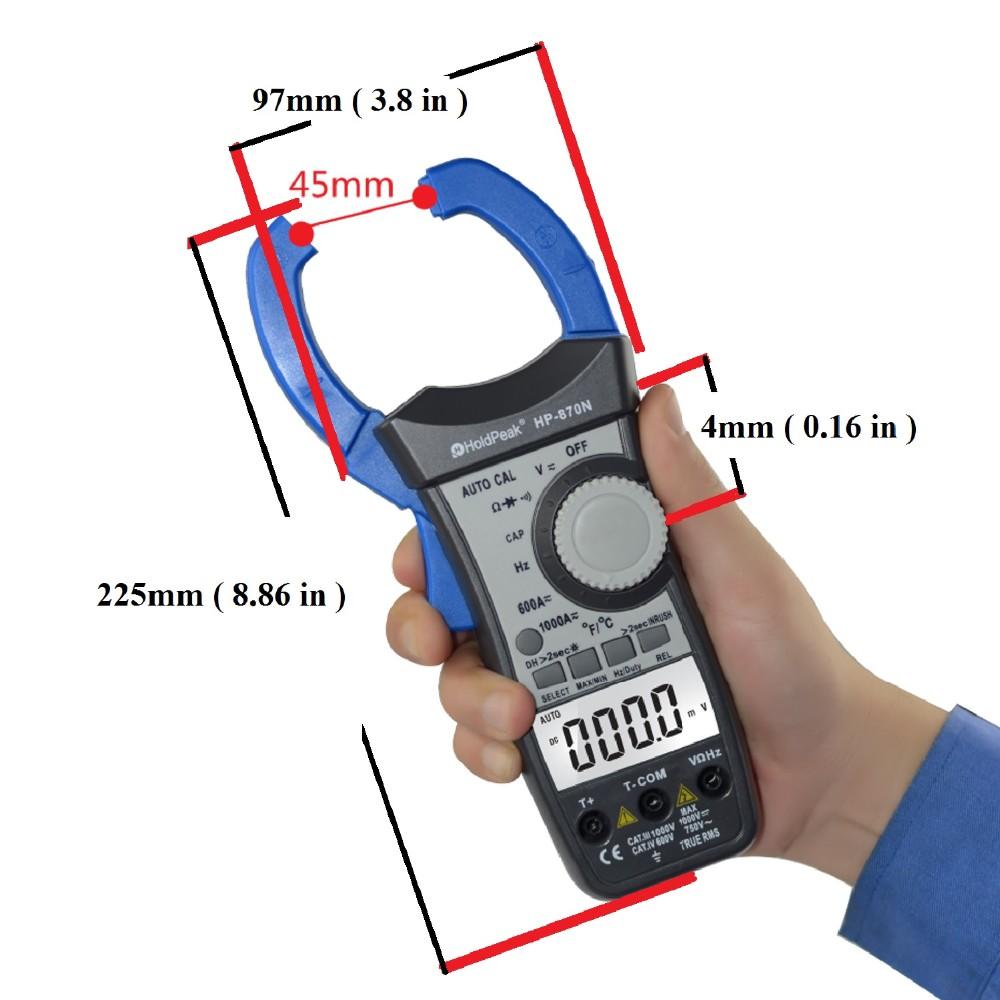 digital clamp tester capacitance for smelting HoldPeak-2