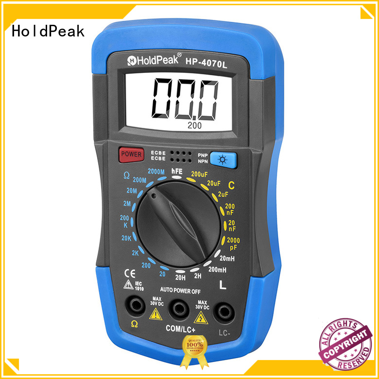HoldPeak inductancehfe ammeter vs multimeter company for electrical