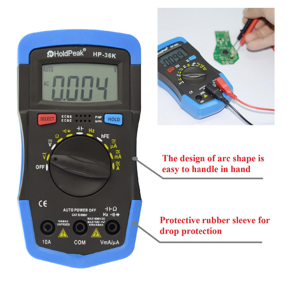 HoldPeak multirange true rms multimeter Suppliers for physical-2