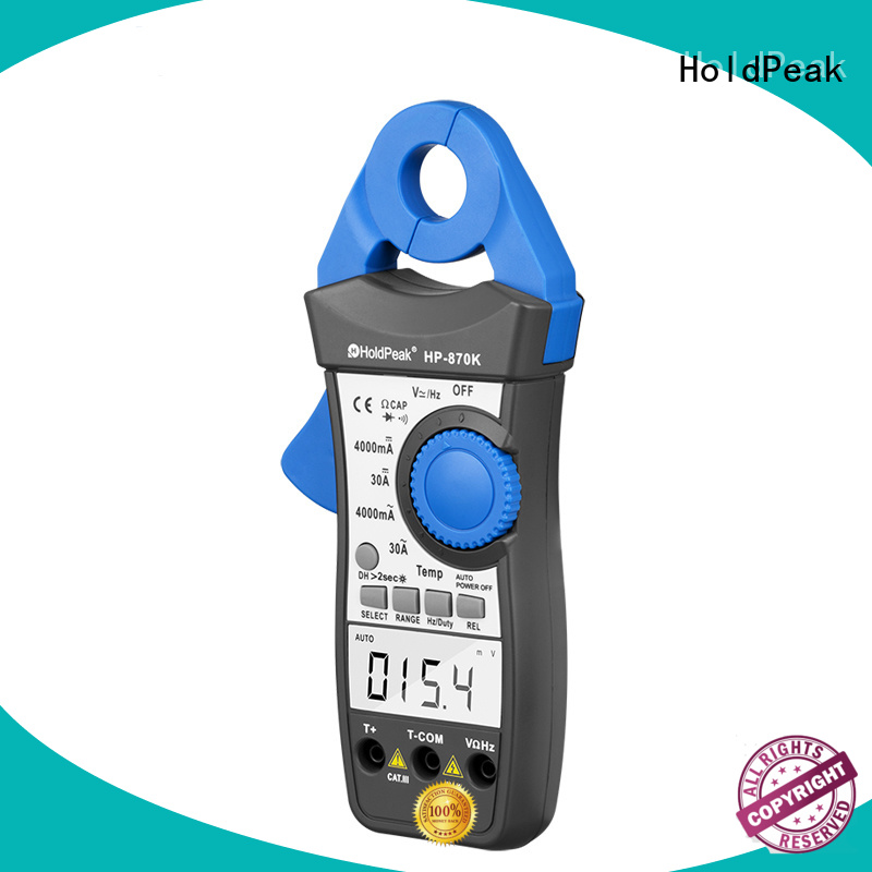 HoldPeak fashion design clamp dc meter manufacturers for communcations for manufacturing