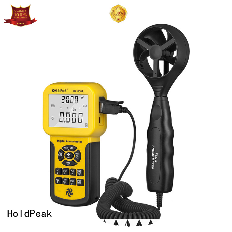 HoldPeak good price digital anemometer backlight for communcations