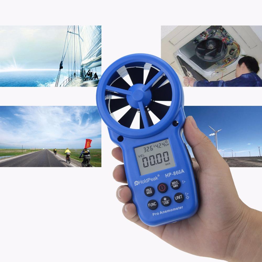 HoldPeak portable handheld anemometer in china for tower crane-3