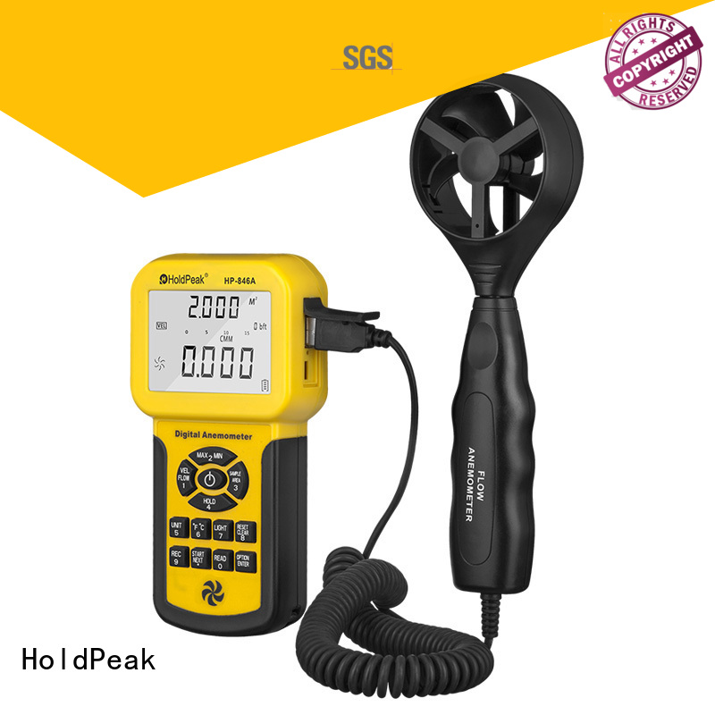 meter handheld digital anemometer holdpeak for communcations HoldPeak