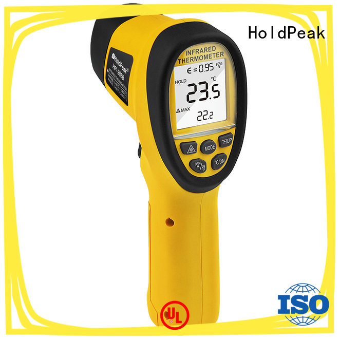 HoldPeak durable laser infrared digital temperature thermometer gun company for medical