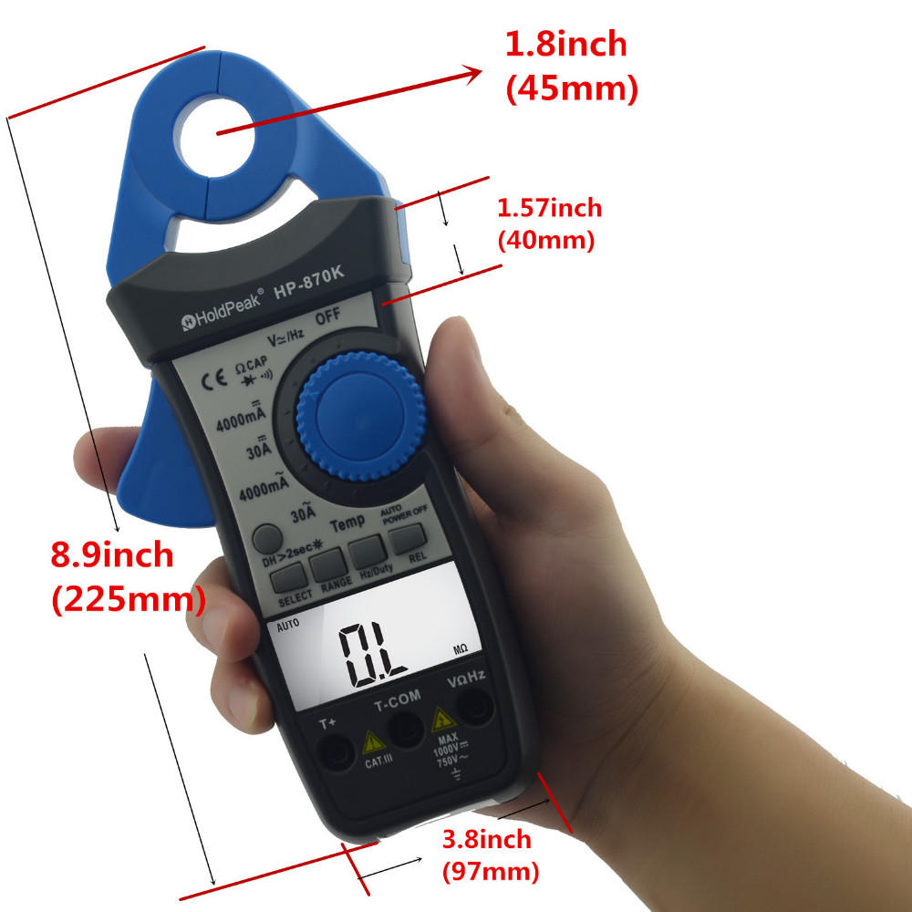 HoldPeak Custom inductive clamp meter factory for electricity chemical industries-1