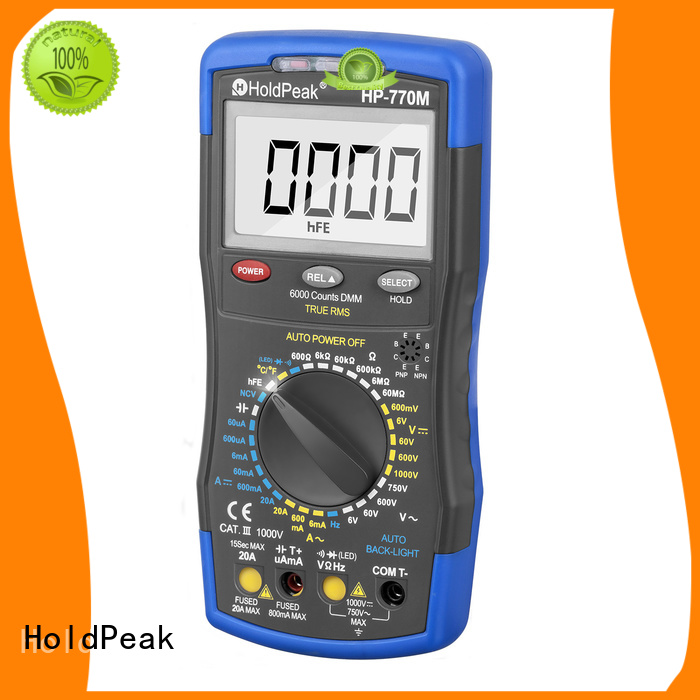 HoldPeak diodehfe range digital multimeter factory for electronic