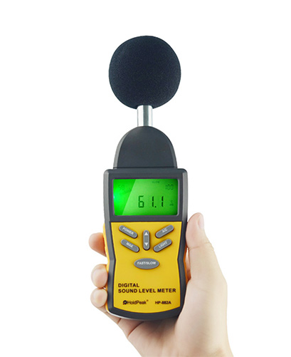 HoldPeak digital meter sound device Supply for measuring steady state noise