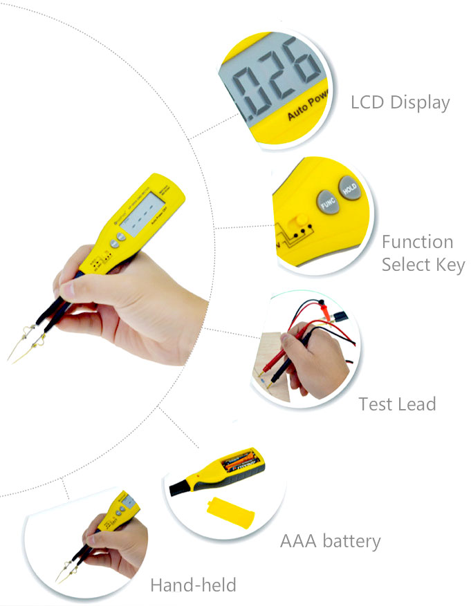 hot-sale usb digital voltmeter diodehfe for business for testing