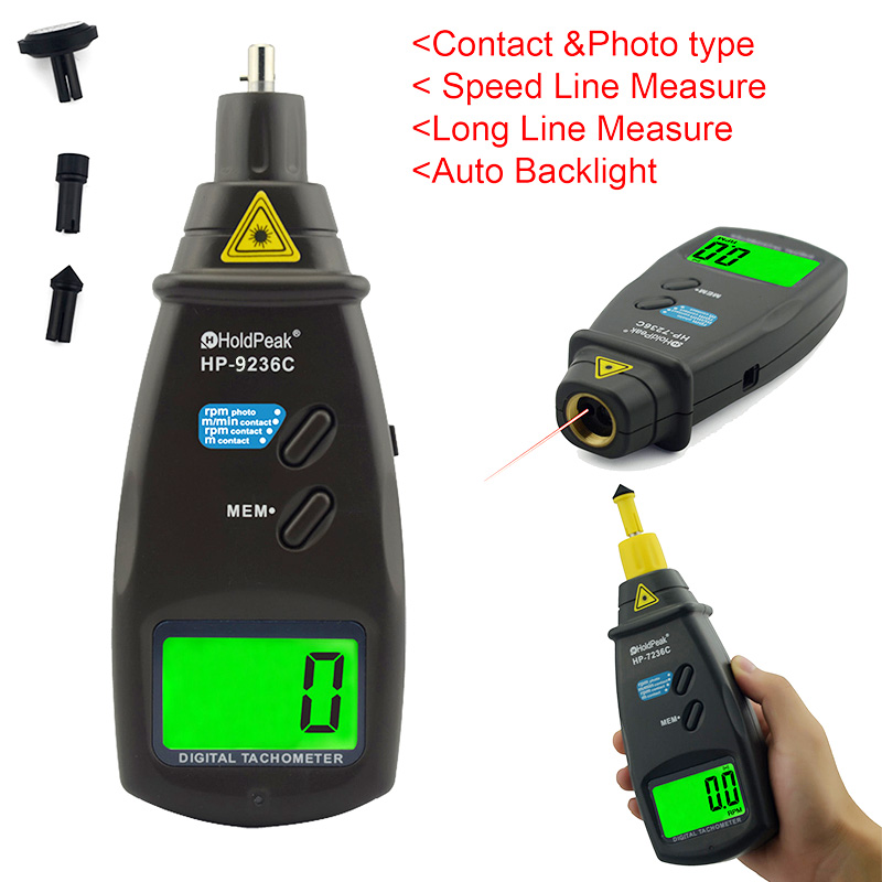 HoldPeak range handheld digital tachometer Supply for automobiles