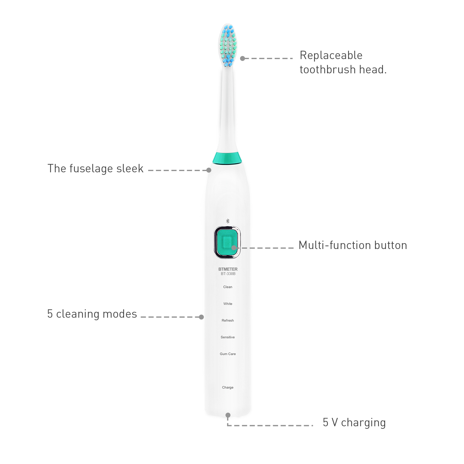 product-HoldPeak-5 Brushing modes toothbrush HP-338B-img