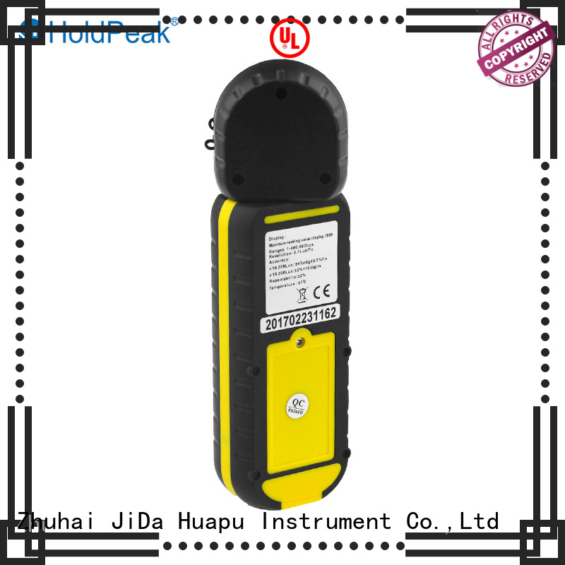 HoldPeak high-tech digital lux meter in different usage for testing