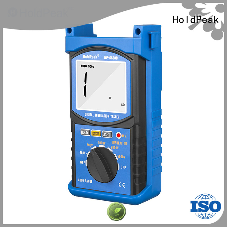 HoldPeak easy to carry digital insulation resistance tester factory for maintenance