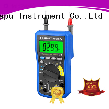 HoldPeak mobile temperature humidity time display meter for business for environmental testing