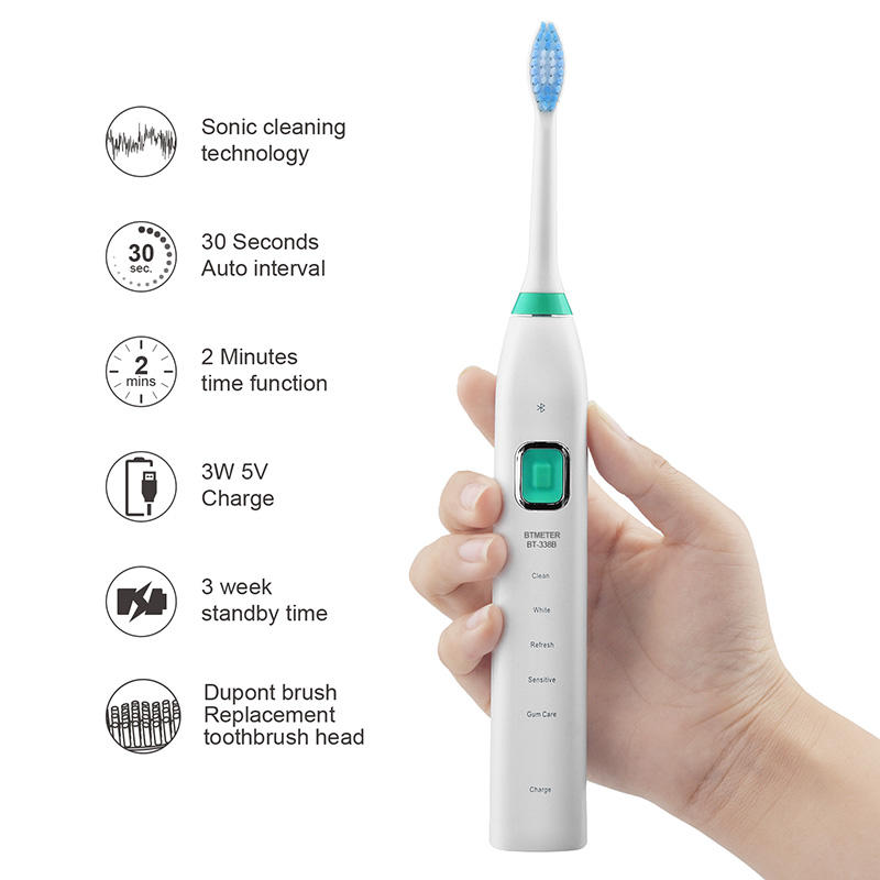 HoldPeak fashion design sonic power toothbrush shop now for cleaning-3